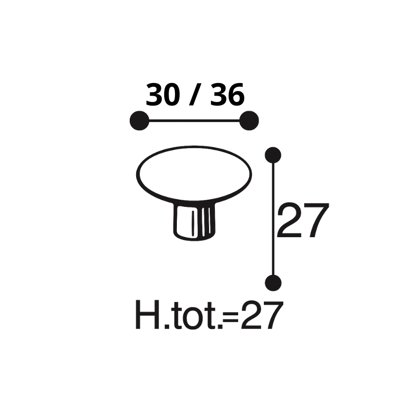 Bouton de meuble Anthony