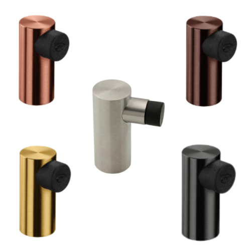 Butée de porte Inox mat 45 mm Coudée Butée de porte Inox mat 45 mm Coudée