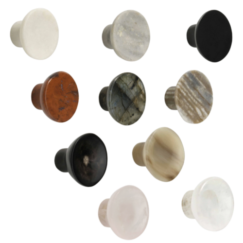 Bouton de meuble Coupelle Pierre naturelle Bouton de meuble Coupelle Pierre naturelle