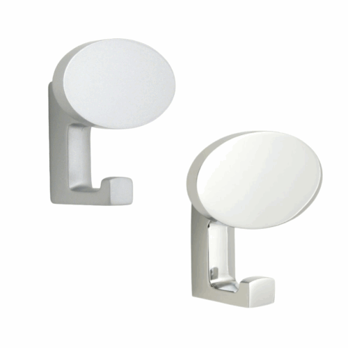 Patère murale ovale Eliane Chrome Patère murale ovale Eliane Chrome