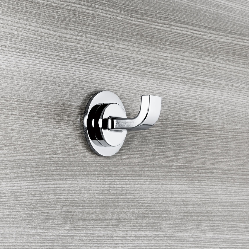 Patère murale Emmet Chrome brillant