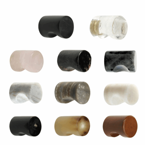 Bouton de meuble Encoche Pierre naturelle Bouton de meuble Encoche Pierre naturelle