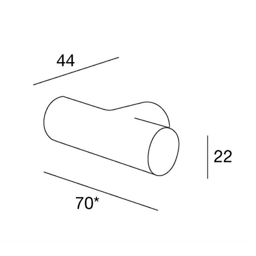 Bouton de meuble Dolce T Porcelaine Blanc