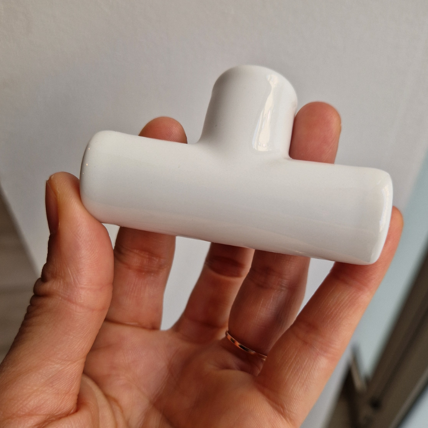 Bouton de meuble Dolce T Porcelaine Blanc