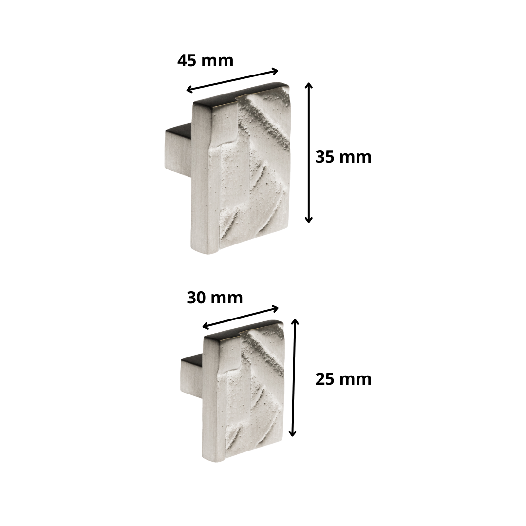 Bouton de meuble Harriet rectangle Laiton massif