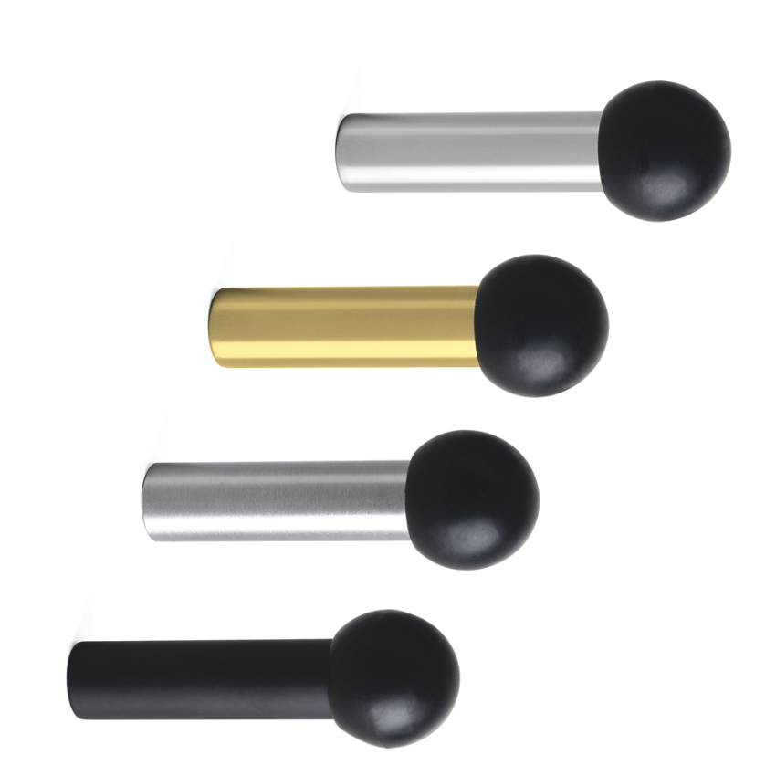 Butée de porte Boule murale 70 mm Laiton