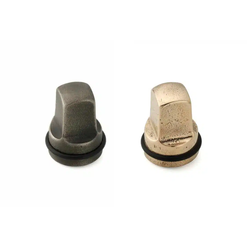 Butée de porte carrée 44 mm Bronze