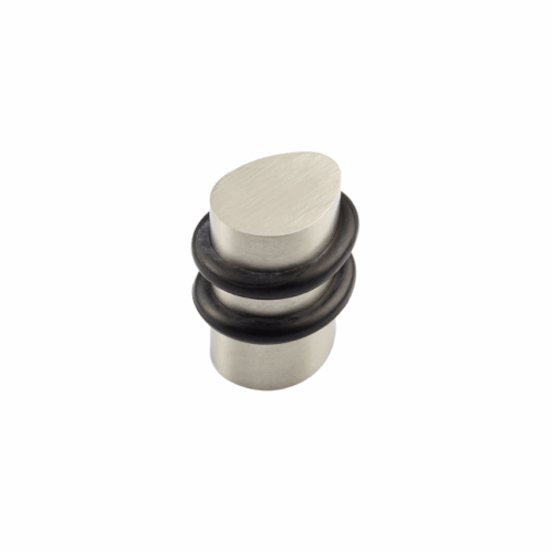 Butée de porte Double anneau Nickel mat 35 mm Butée de porte Double anneau Nickel mat 35 mm