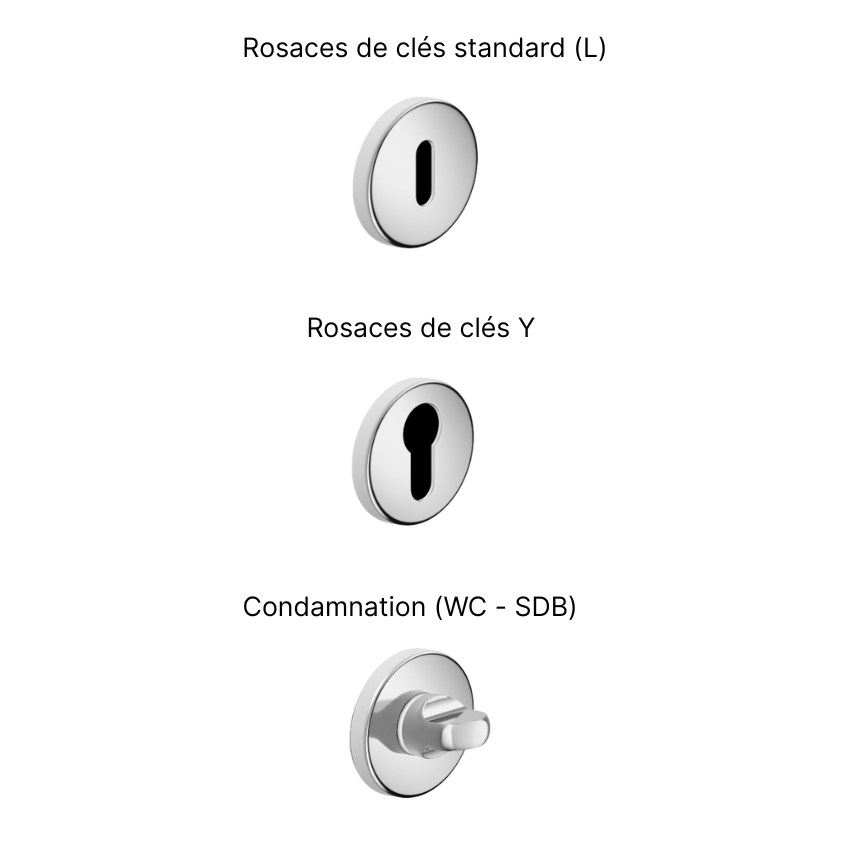 Paire de Poignées de Portes Arezzo