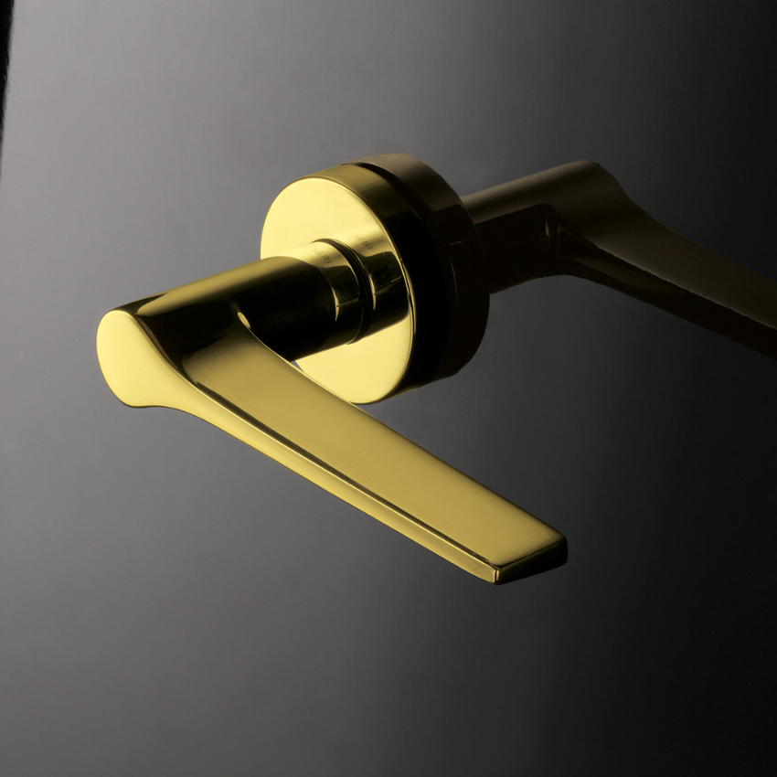 Paire de Poignées de Portes Gio Ponti Rosaces épaisses