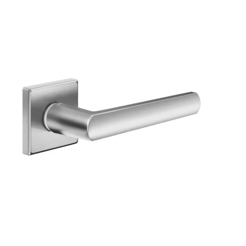 Paire de Poignées de Portes Turin Rosaces Carrées Paire de Poignées de Portes Turin Carrée