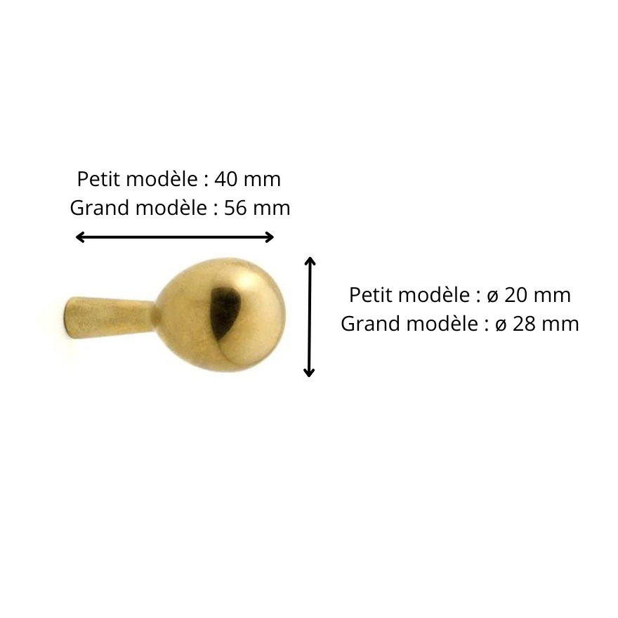 Patère murale Estel Laiton massif