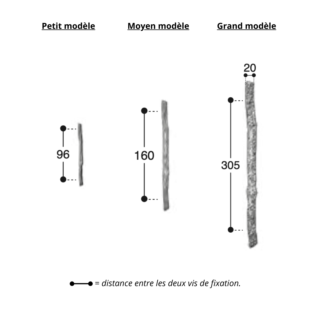 Poignée de meuble Branche Bronze