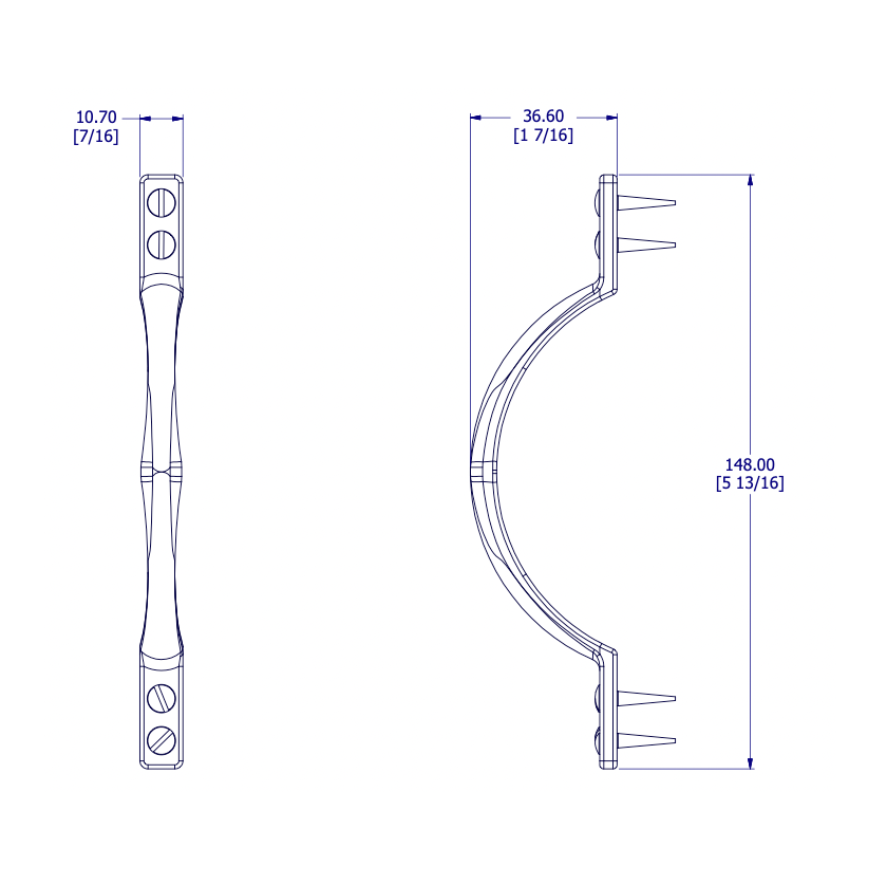 Poignée de meuble Corinne Chrome mat