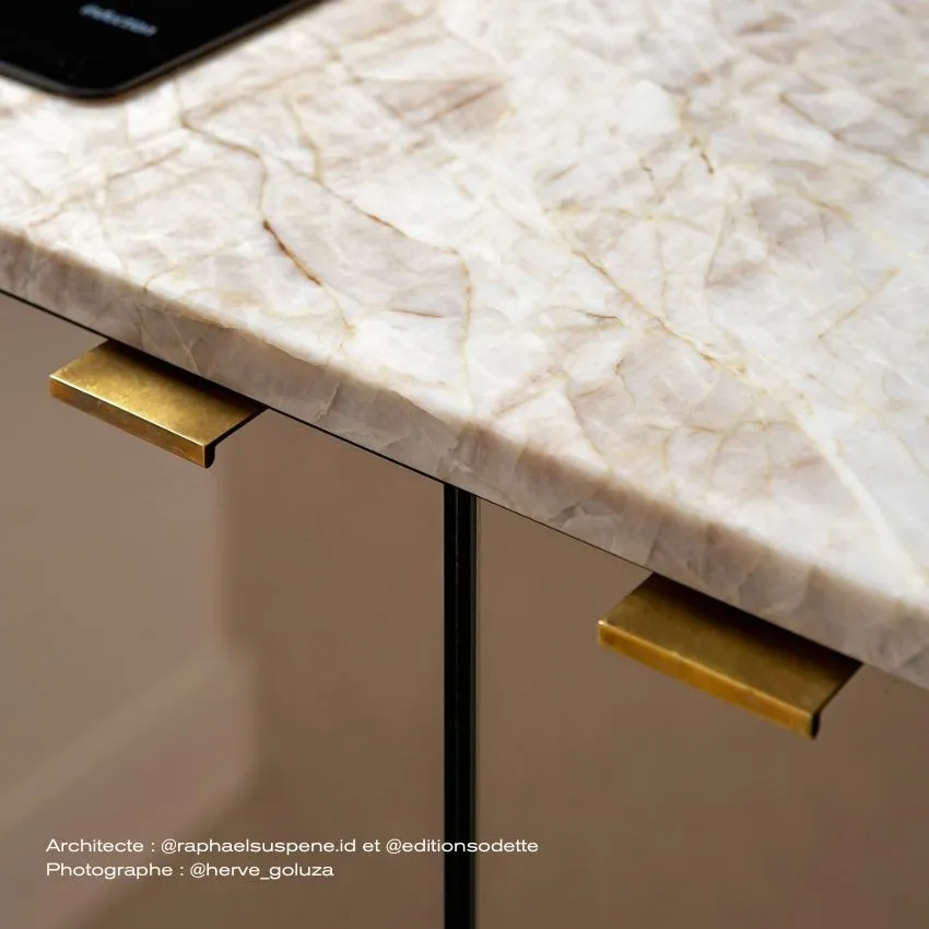 Poignée de tranche Claire en Laiton