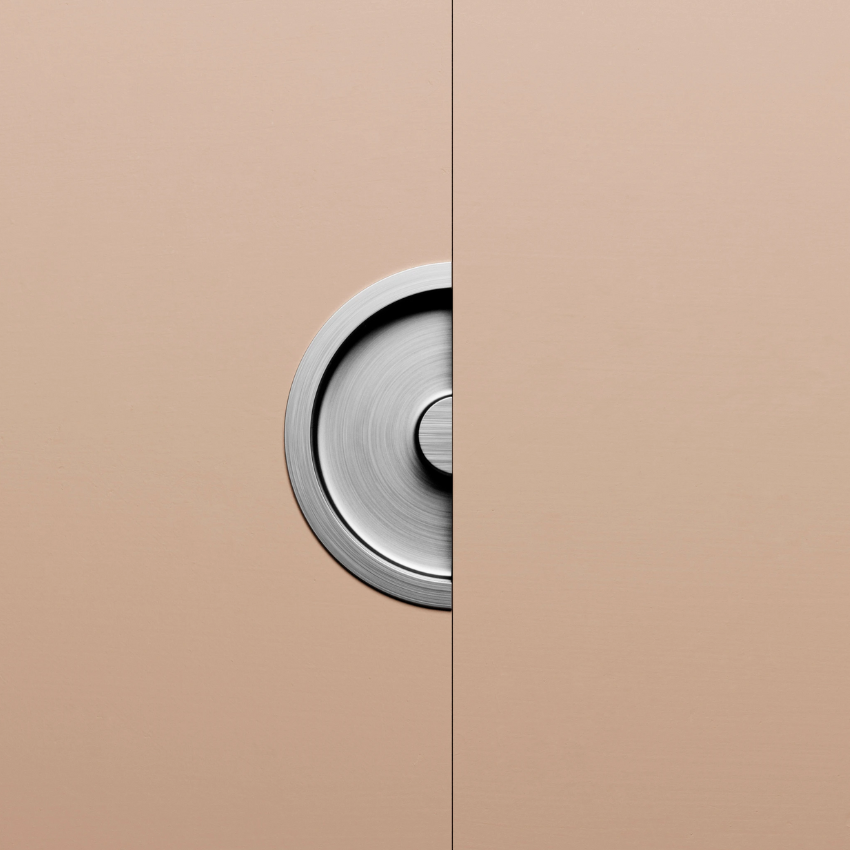 Poignée de porte encastrée Demi-lune Johanna