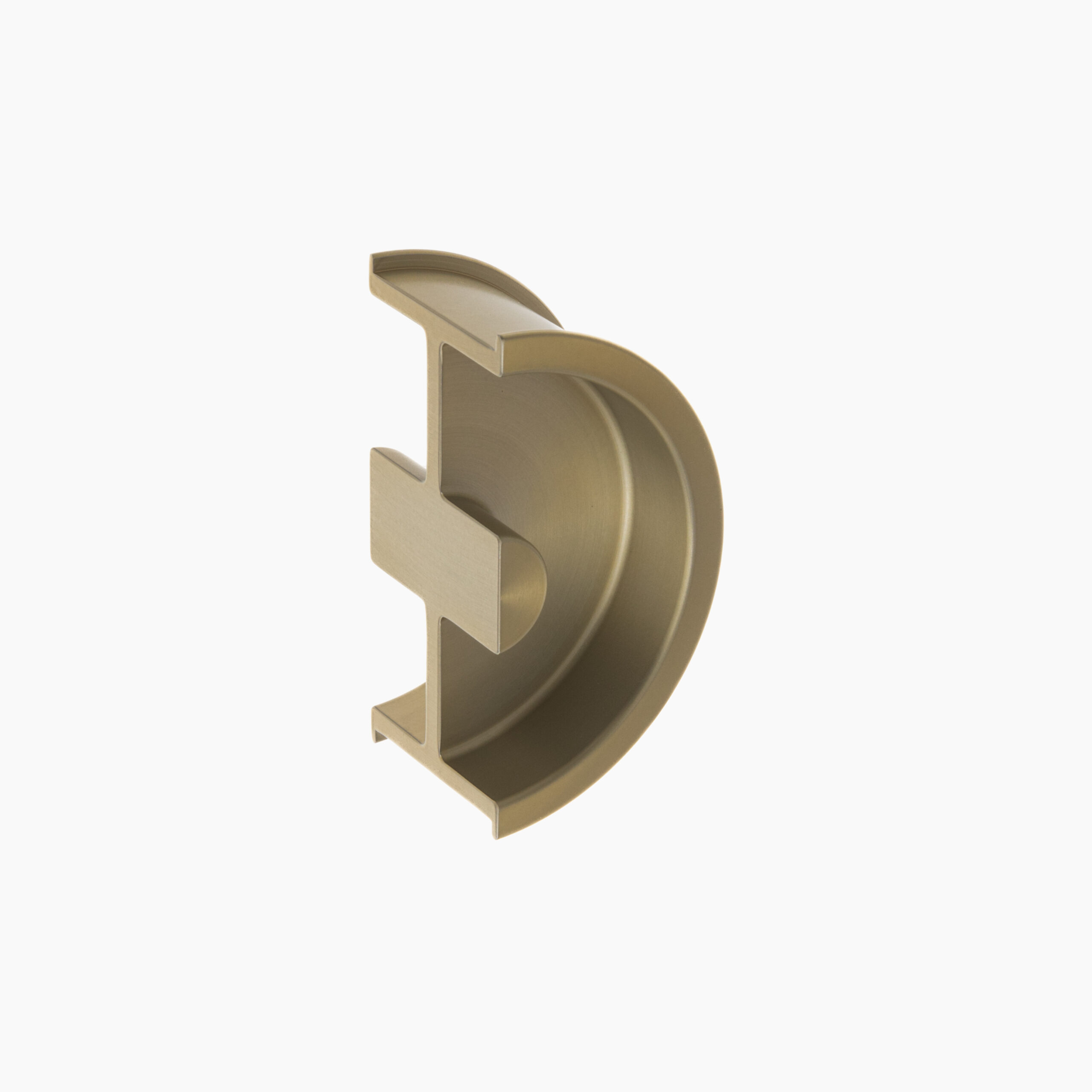 Poignée de porte encastrée Demi-lune Johanna