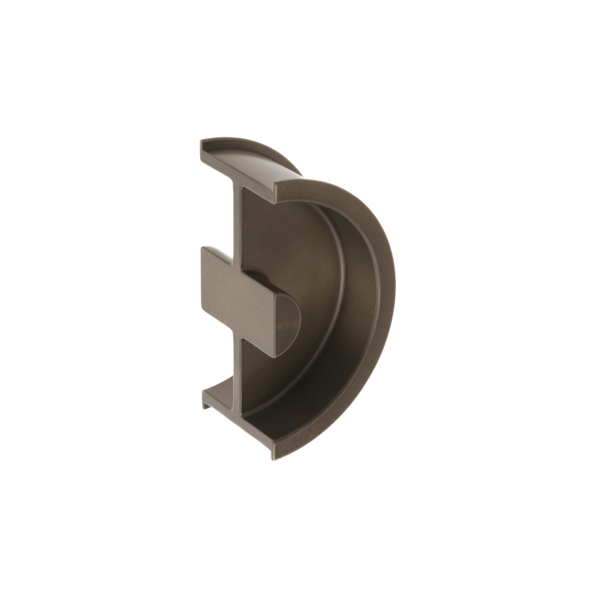 Poignée de porte encastrée Demi-lune Johanna