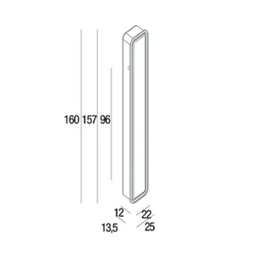Tirette de tranche Nickel mat