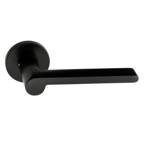 Paire de poignées de portes Eva Noir Mat