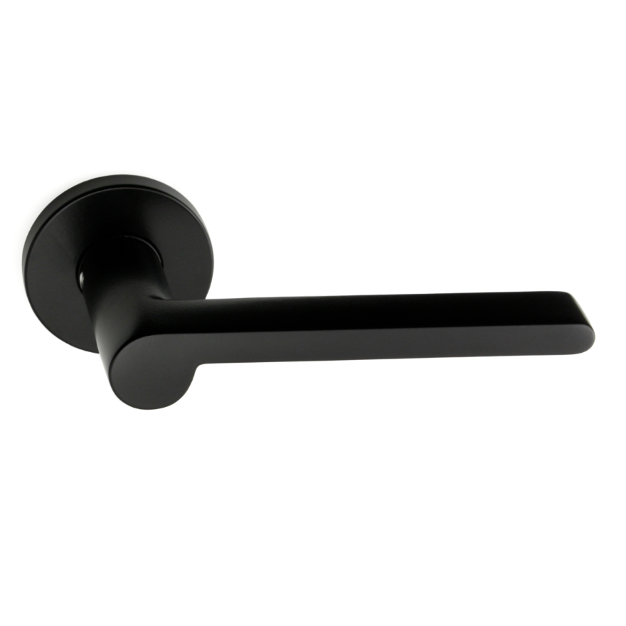 Paire de poignées de portes Eva Noir Mat