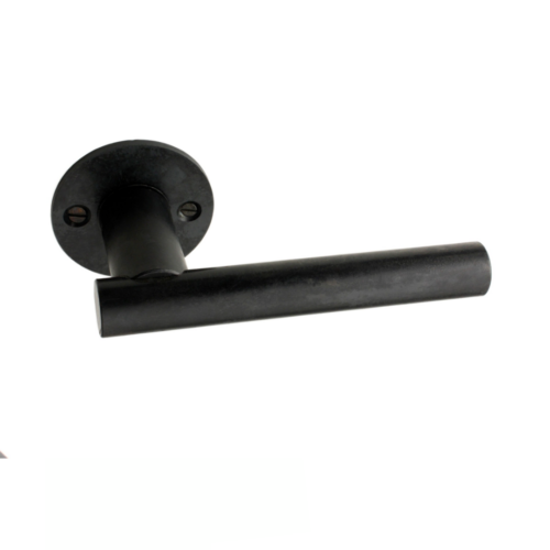 Paire de Poignées de portes Lio Fer Patiné Paire de Poignées de portes Lio Fer Patiné