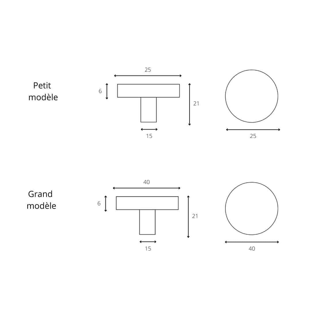 Bouton de meuble Byron