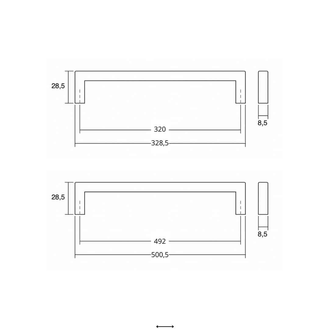 Poignée de meuble Bao