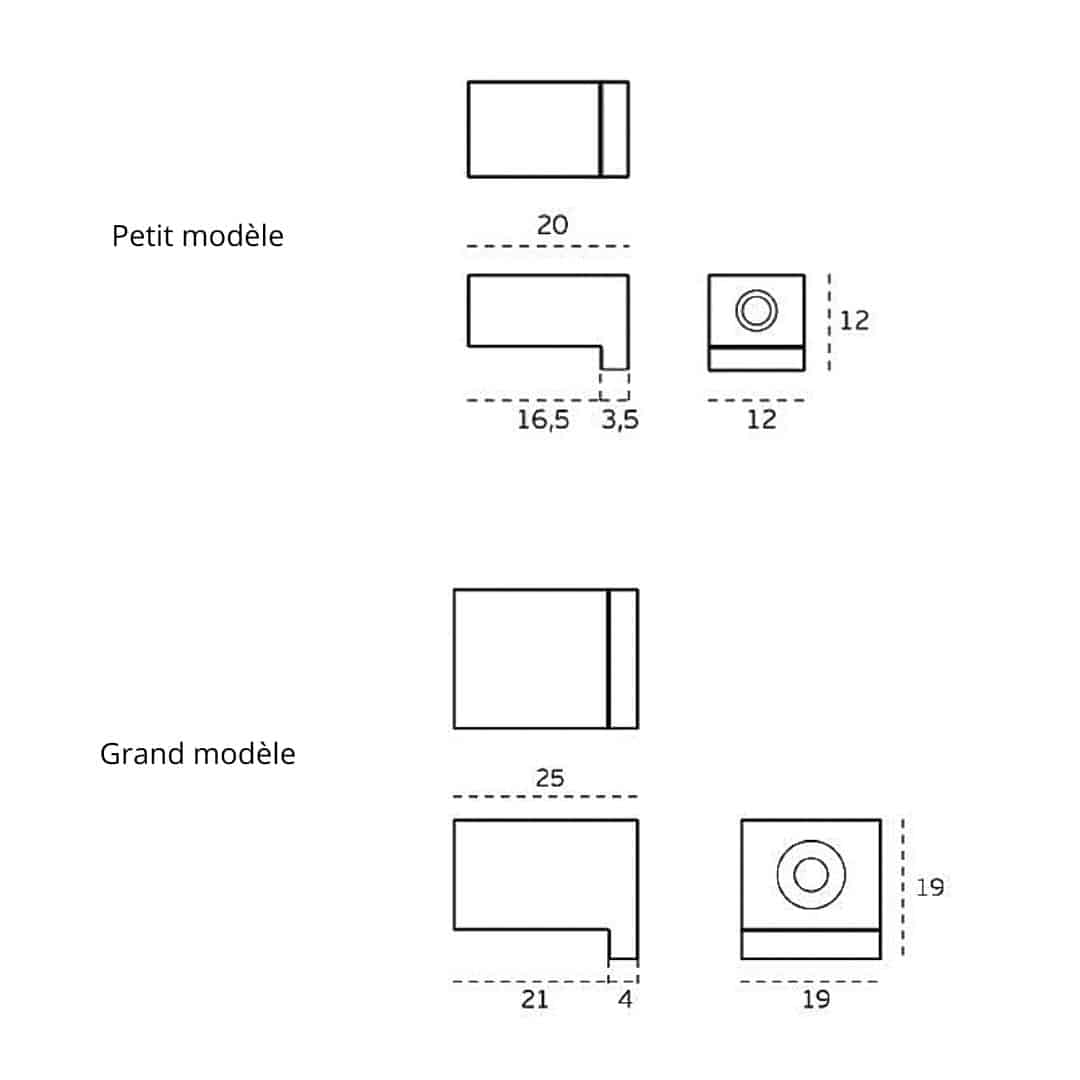 Bouton de meuble Cameron Inox mat