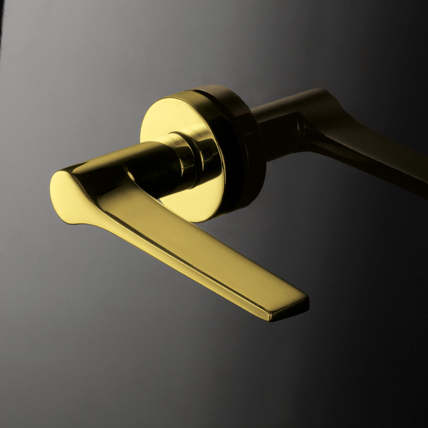 Paire de Poignées de Portes Gio Ponti Rosaces fines