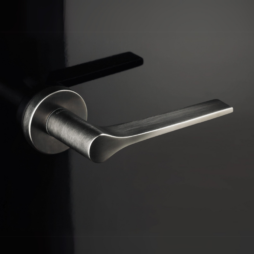 Paire de Poignées de Portes Gio Ponti Rosaces fines