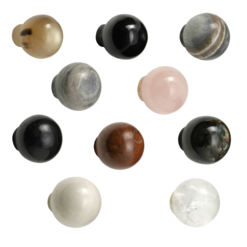 Bouton de meuble Boule en Pierre naturelle Bouton de meuble Boule en Pierre naturelle