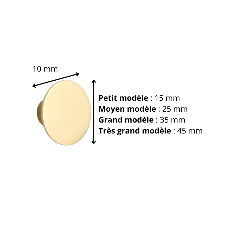 Bouton de meuble Douglas Laiton massif