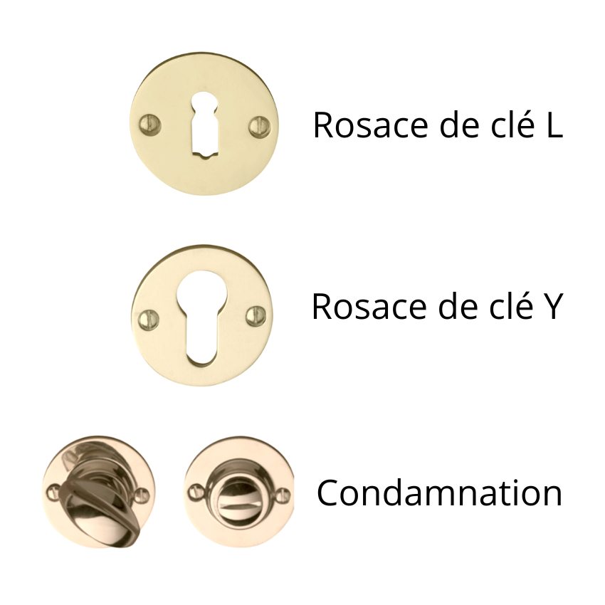 Paire de Poignées de Portes 1939 Laiton