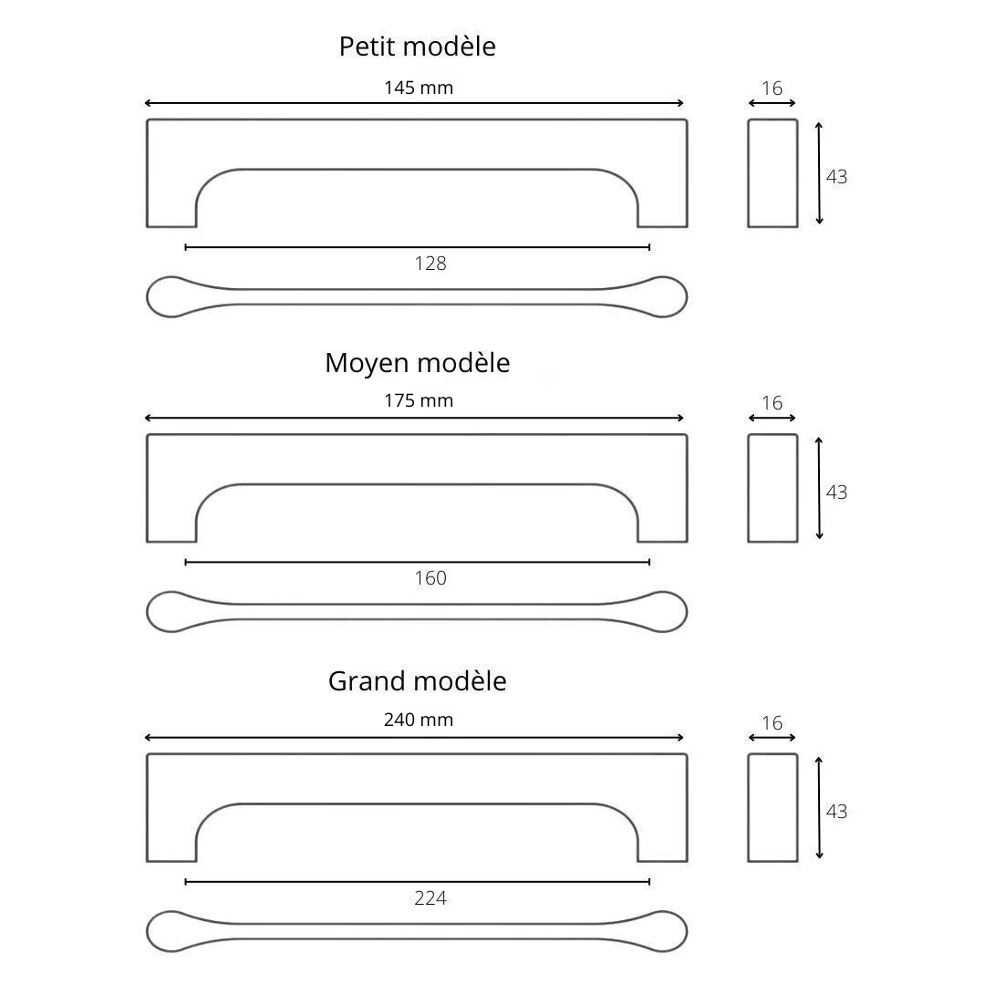 Poignée de meuble Brigitte en bois