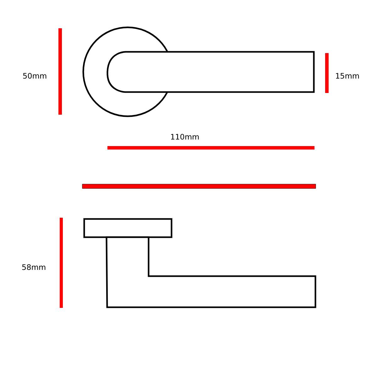 Paire de Poignées de Porte 1922 Laiton Poli Non Verni