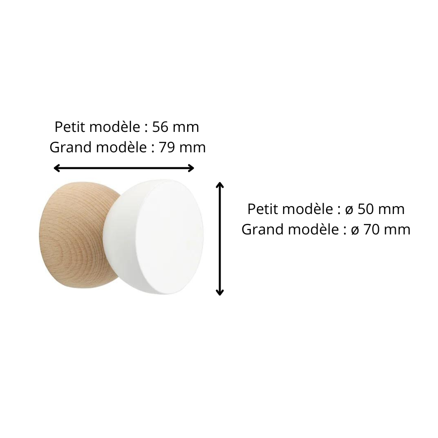 Patère murale Eve Porte-cintre Bois