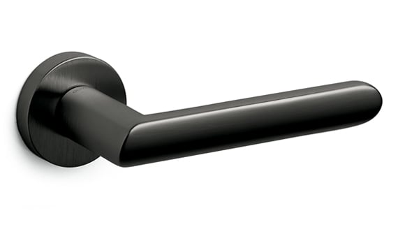 pair of modern designr sapper anthracite door handles