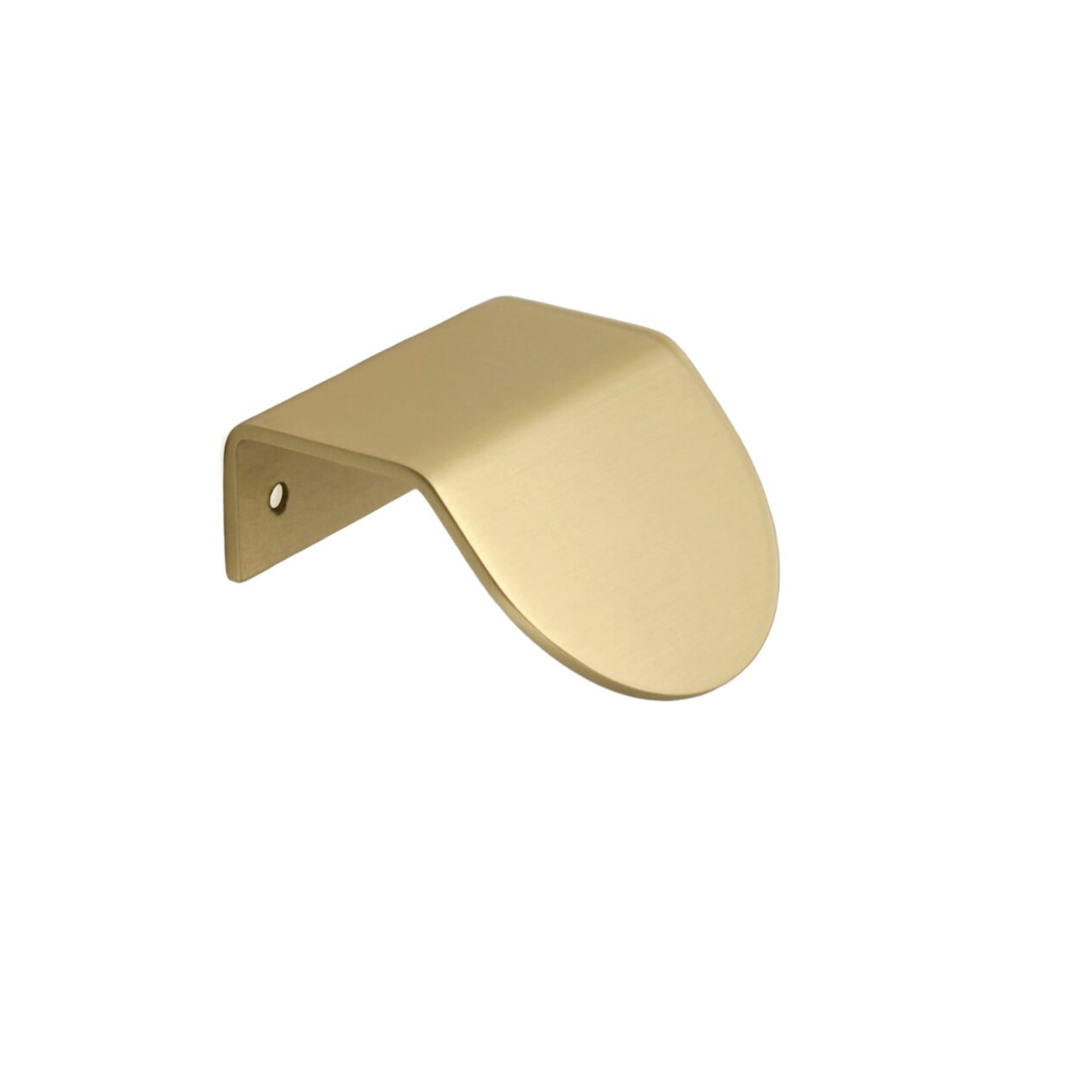Round edge handle brushed brass 50 mm