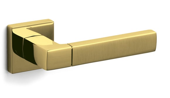 Pair of L. Casini Gold Mat door handles