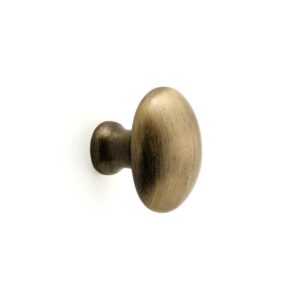 Furniture knob oval bronze 40455