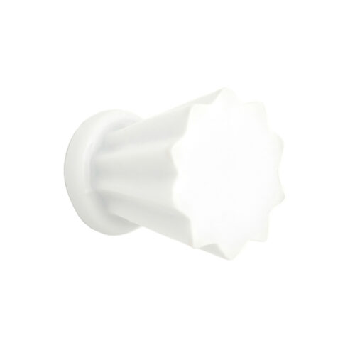 Bouton de meuble Etoile Porcelaine Blanc Bouton de meuble Etoile Porcelaine Blanc
