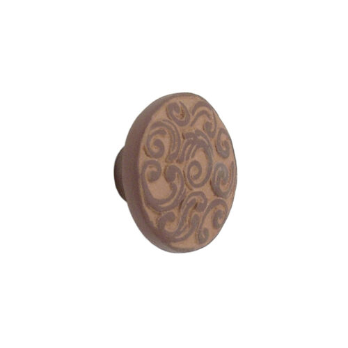 Bouton de meuble Ignacio Terre brute brun beige Bouton de meuble Ignacio Terre brute brun beige
