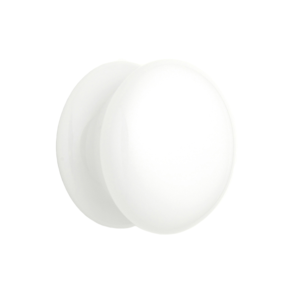 Bouton de meuble Ingrid Porcelaine Blanc