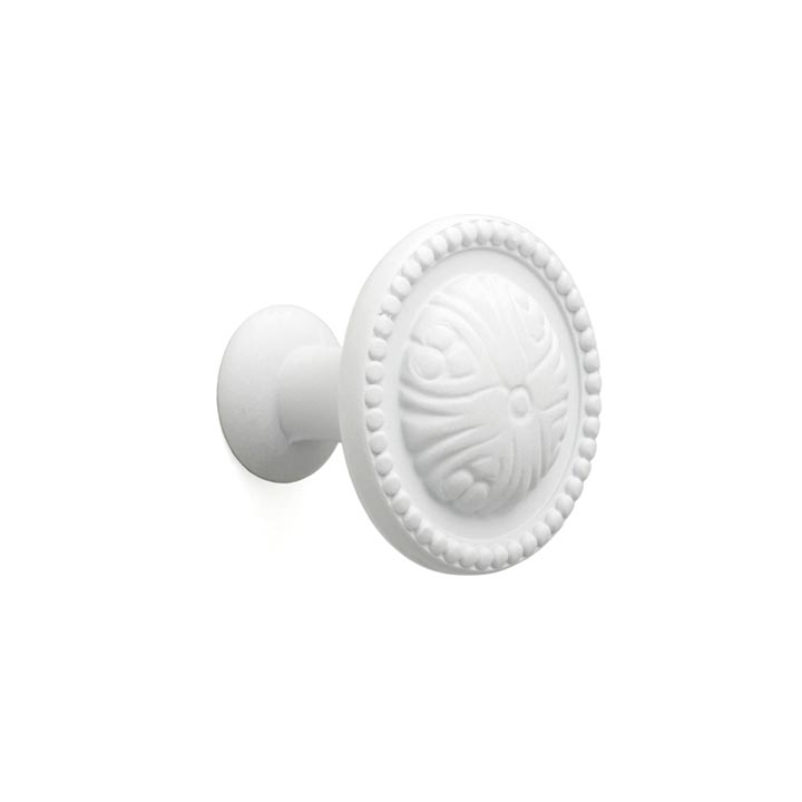 Bouton de meuble Perle Blanc absolu
