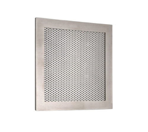 Grille d'aération Carré Dot Inox 150x150 mm