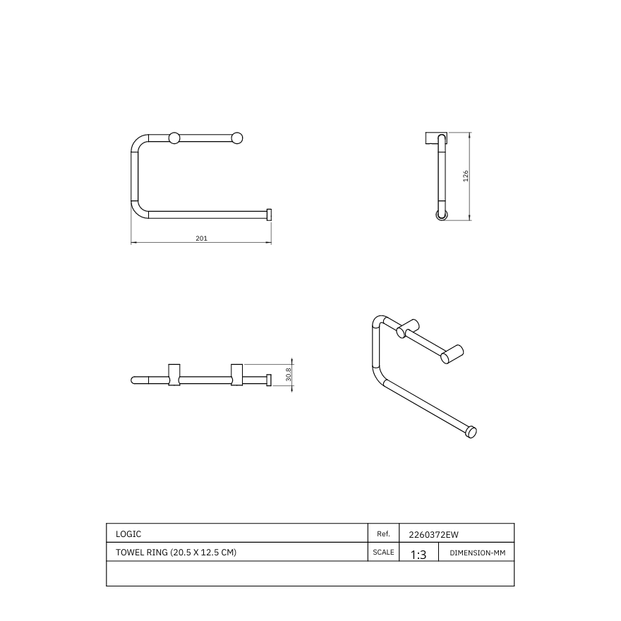 Porte-serviette Circé