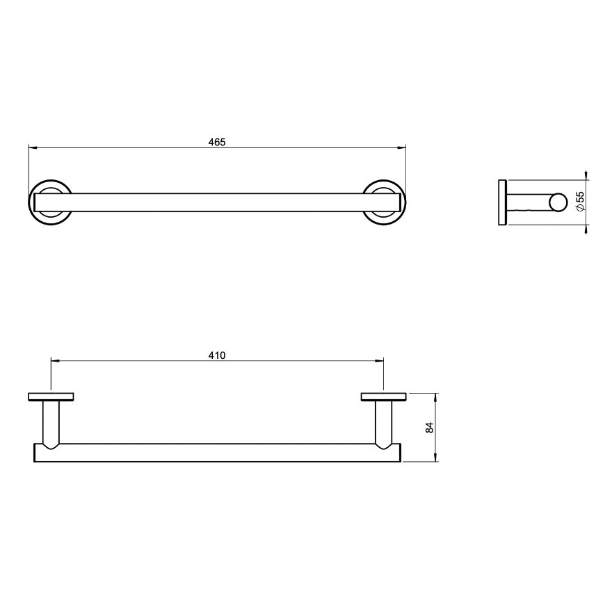 Porte-serviette Edmé 45 cm
