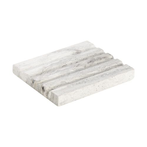 Porte savon rectangle rainuré Pierre naturelle