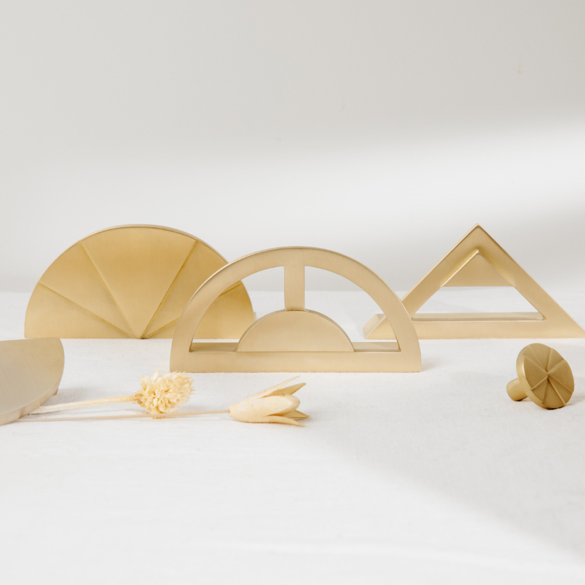 Poignée de meuble Arceau en Laiton massif